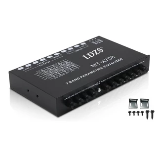 Equalizador Profissional De 7 Bandas Multifuncional De Áudio Automóvel EQ Tuning Crossover Amplificador Paramétrico