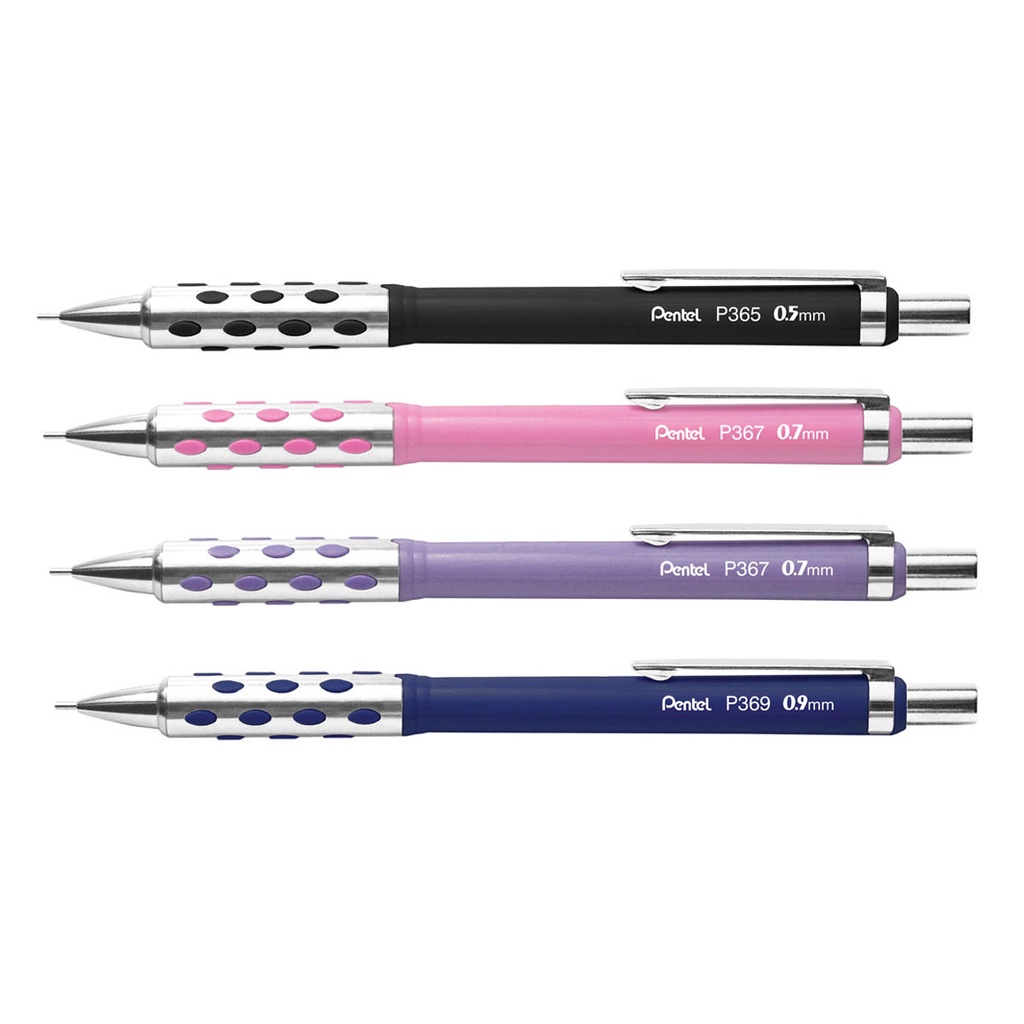 Lapiseira Técnica P/ Estudos ou Desenhos Pentel P360 0.5, 0.7 e 0.9mm