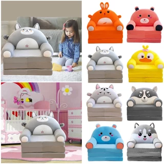Capa de sofá infantil dobrável 2-em-1 confortável e suave 50 X 40 X 40 cm adulto multi-cor Lounger cama