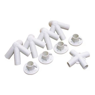 Kit De Conexoes Para Gazebo Tenda 9 Peças Ntk - Branco