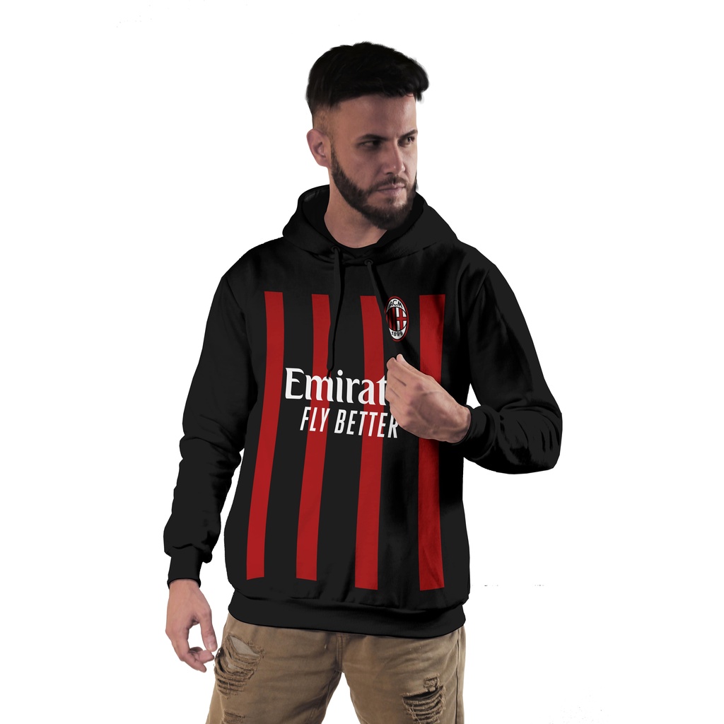 Blusa de Moletom Masculina Milan Casaco de Frio | Shopee Brasil