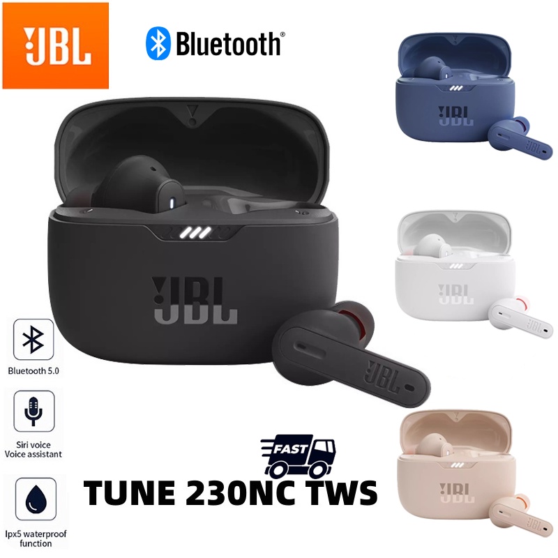 JBL Tune 230NC TWS Fones De Ouvido Bluetooth Sem Fio Smart Sport Earbuds Estéreo À Prova D’água Carregamento