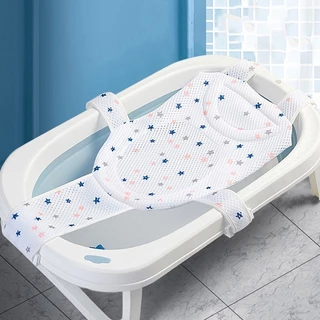 Tapete De Banho Para Bebês Recém-Nascido Em Forma De Cruz Ajustável Nascidos Acessórios Protetor Produtos E Ducha
