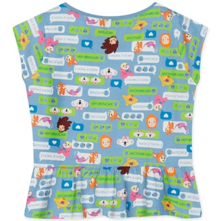 Conjunto Blusa e Short Moletom Infantil Menina Mundo Ripilica