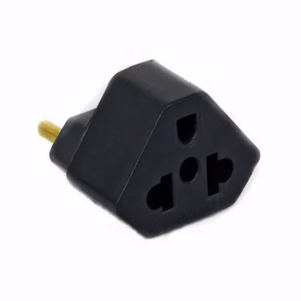 Kit 5 Adaptador Tomada Triangular T Pino 20 Amperes | Shopee Brasil