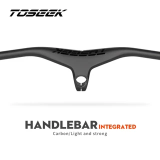 Guidão TOSEEK Mtb E Haste 28.6mm-17Degree Carbono Integrado Para Bicicleta De Montanha 660 ~ 80070/80/90/100mm Peças De