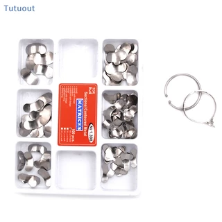 Tututu 100pcs Matrizes Seccionais Com Cunhas De Contorno De Matriz Dentária BR