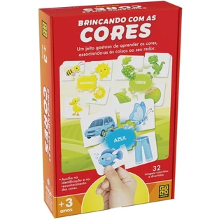 Jogo Infantil Educativo Brincando Com As Cores 04369 - Grow