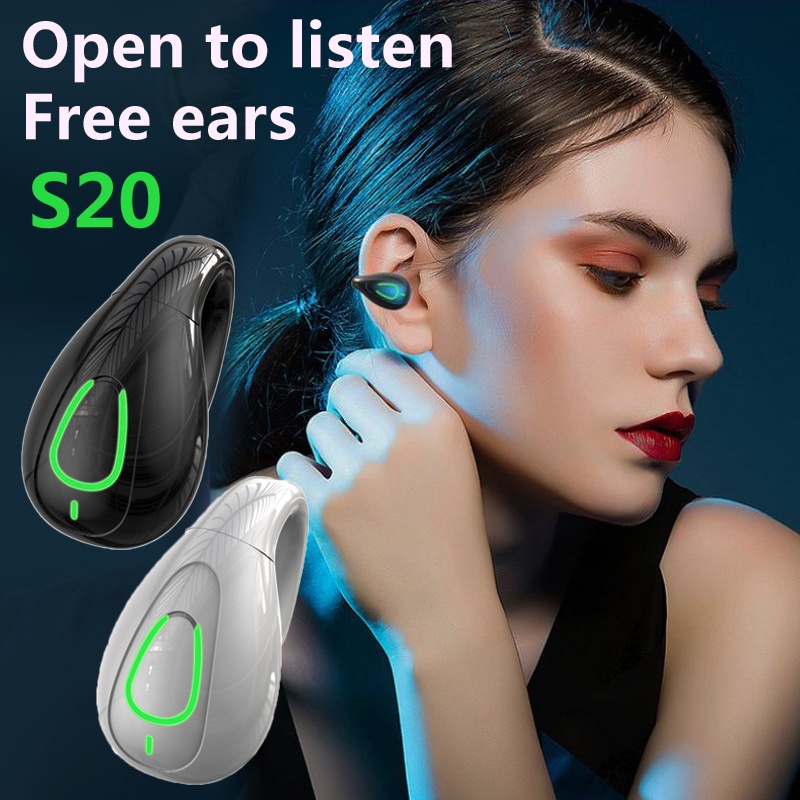 Fone De Ouvido Sem Fio TWS S20 Bluetooth 5.3 Ruído Cancelando Fones Com Microfone