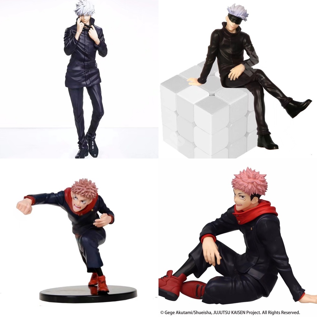 Satoru Gojo Figura Anime Jujutsu Kaisen Itadori Yuji Manga Articulado Bonecos Modelo Figurino