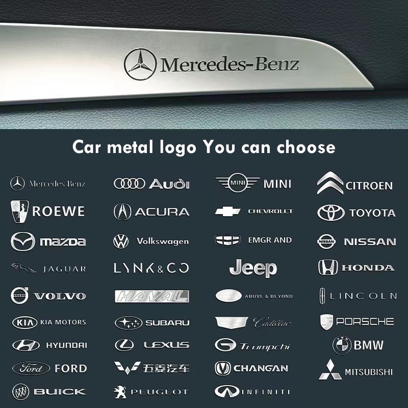 1Pcs Autocolantes De metal Para Carros Logotipo Criativo Decorativos