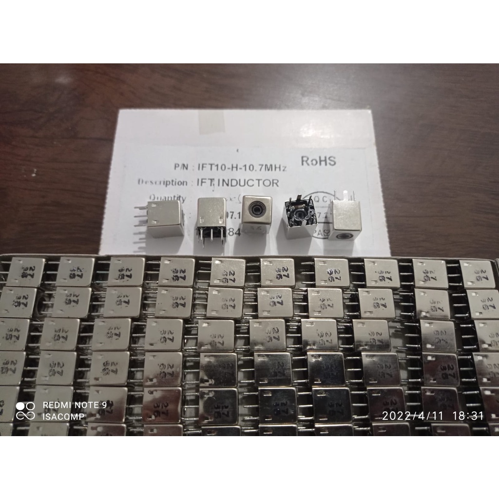 10x Bobina Fi 10,7mhz 10x12mm 5 pinos - Ift10-h-10,7mhz | Shopee Brasil