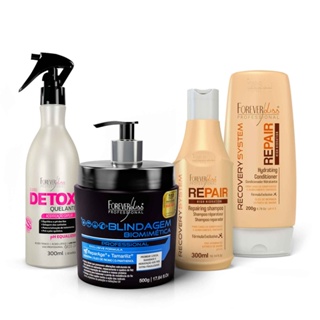Kit Blindagem Total Pós Química Forever Liss
