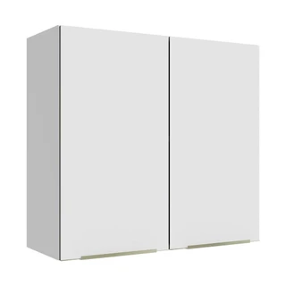 Armário Aéreo 70 cm 2 Portas Branco/Branco Veludo Lux Madesa em Oferta na Shopee