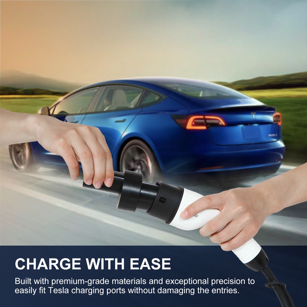 Adaptador De Carga IP55 Para Coches Eléctricos - 250A/250KW, CCS2 A Tesla, Carga Rápida