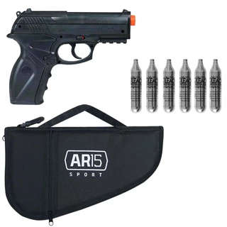 Pistolada Airsoft Co2 Wingun Rossi C11 6mm + Pro 05