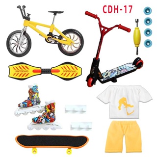 TOYANDONA 1 Conjunto Kit De Parque De Dedo Mini Bicicleta Brinquedo De Dedo  Skate Parque Crianças Esportes Brinquedos Skate Para Crianças Scooter Para