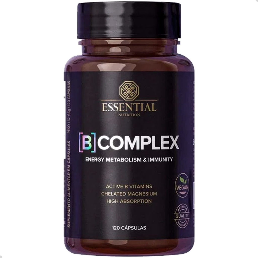 Vitamina B Complex 120 Capsulas Essential Nutrition | Shopee Brasil