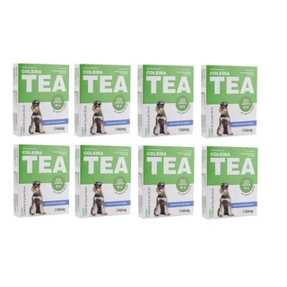 Kit 8 Coleira Tea Konig Pequena 33cm AntiPulgas e Carrapatos