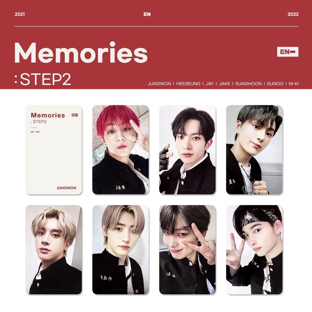 Kpop Enhypen Pt 2021-2022 Memórias Cartões De Colecionador De