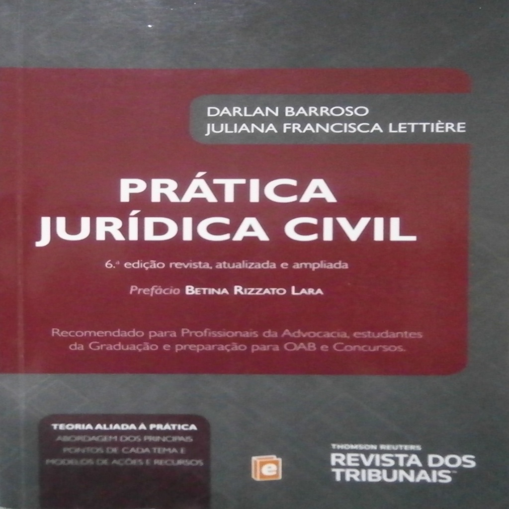 Pratica Juridica Civil Teoria Aliada a Pratica autor darlan barrosso jualina francisca littiere Shopee Brasil