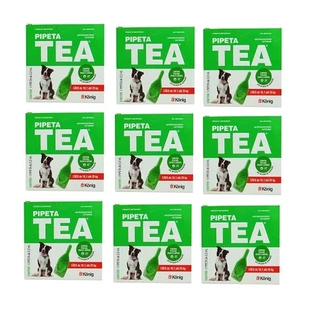 Kit 9 Anti Pulgas Pipeta Tea Para Cães De 10,1 Kg Á 25kg