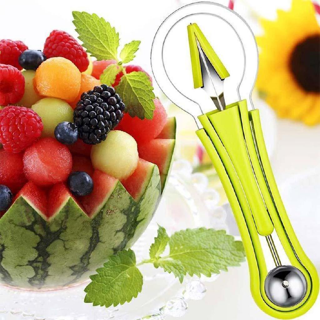 Fatiador De Frutas 4 Em 1 Cortador Aço Inox Melância Melão | Shopee Brasil