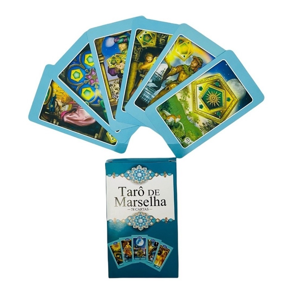 Tarô De Marselha 78 Cartas com Manual Explicativo - Baralho Tarot ...