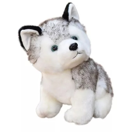 White husky stuffed store animal