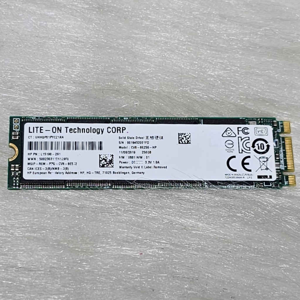 Lite-On CV8-8E256-11 - 256GB M.2 2280 SATA III NGFF Solid State SSD