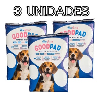 Tapete Higiênico para cães Good Pads 80x60 30un kit com 3 pacotes