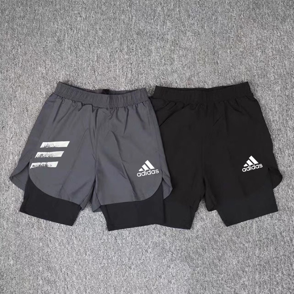 Calções De Corrida Calça Masculina De Forro Interno Seco Rápido