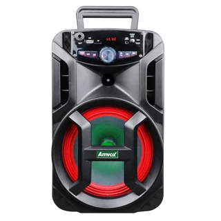 Caixa De Som Bluetooth LED Amplificada 180W Rms Potente Com Bluetooth Entrada USB FM ACA188
