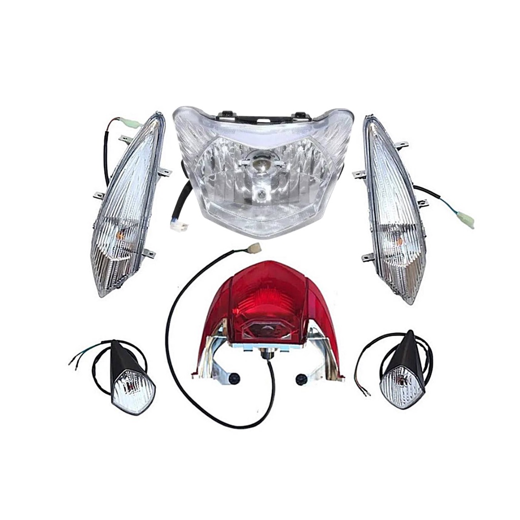Kit Farol C lampada + Lanterna tras + Piscas Shineray Jet 50