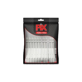 10x Plug P10 Estéreo Premium Profissional Série Níquel Mola 
