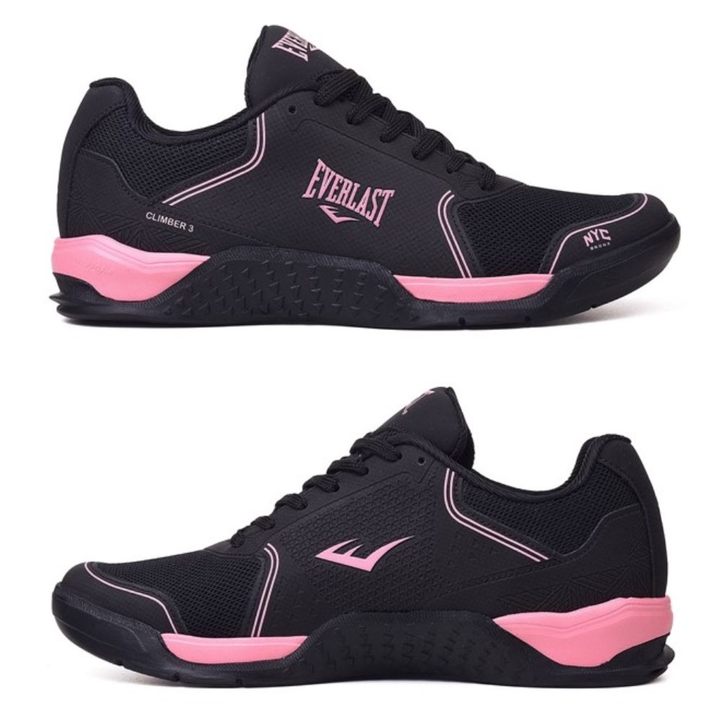 Tênis Everlast Forceknit Feminino - Preto+Pink