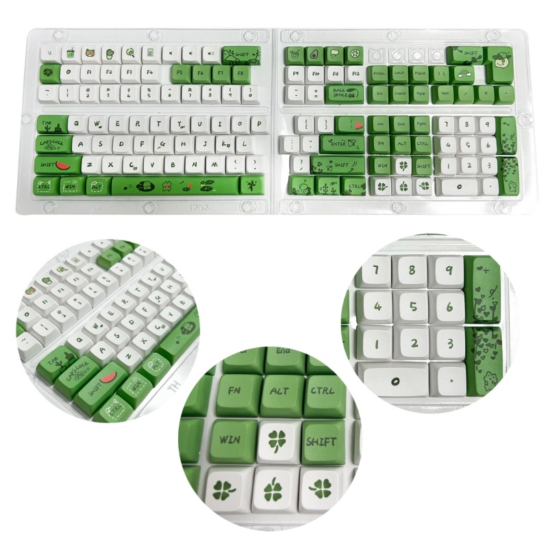 BT Keycaps 125 Teclas Conjunto XDA Perfil Dos Desenhos Animados Sapo ...