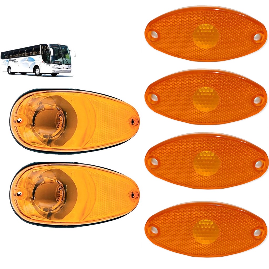 LANTERNA SETA LATERAL ONIBUS MP G6 VOLARE V8 W8 6 UN | Shopee Brasil
