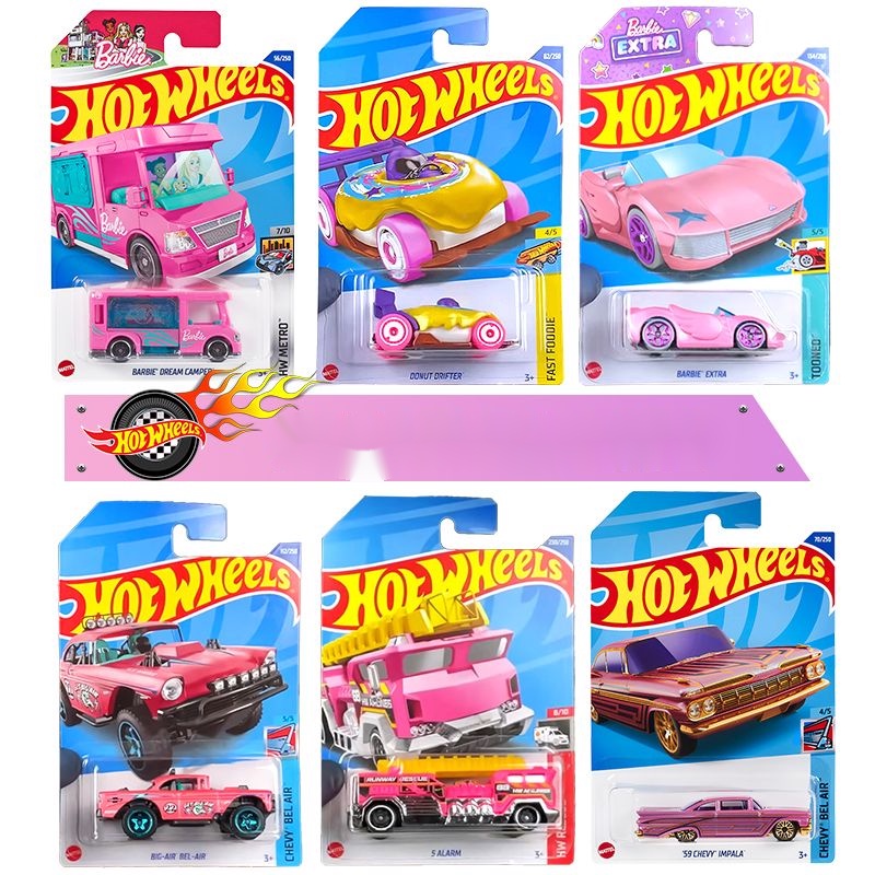 Hot Wheels Coleção De Carros Com Rodas Quentes Barbie Girl Co-Branded Dream Rv Donut Modelo De Carro De Simulação