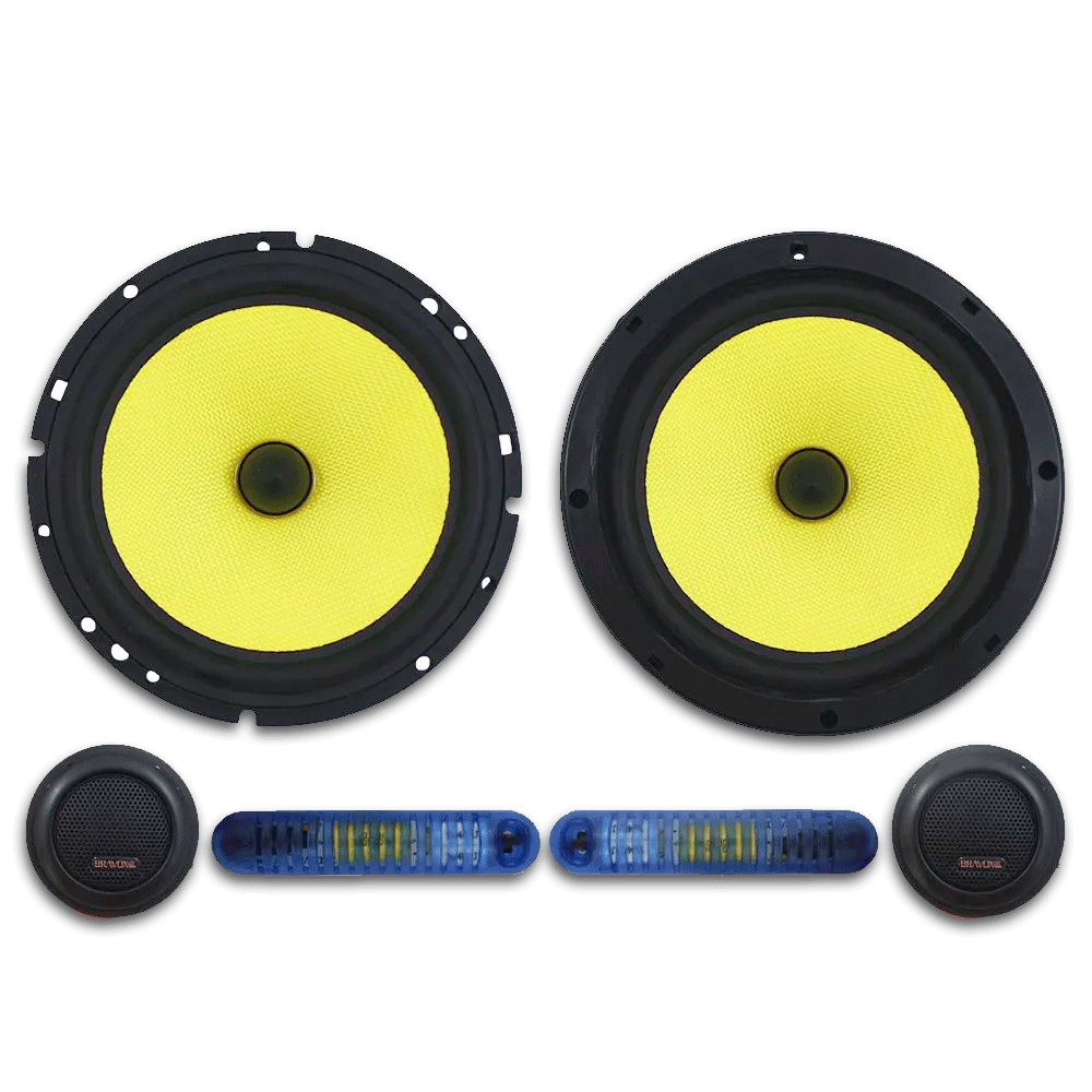 Kit 2 Vias 6'' Kevlar CS60K 80+80W Bravox (6 Peças)