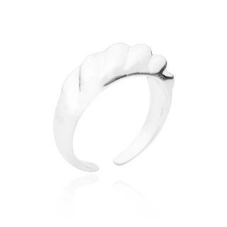 Anel Feminino Ajustável Banho a Prata 925 Preço De Fábrica Liso em Oferta na Shopee