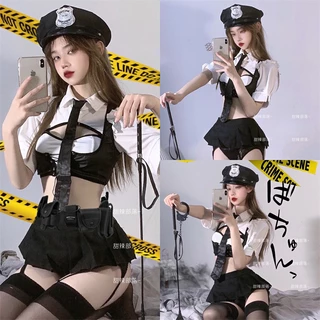 Estoque Pronto Cosplay Cosplay Cosplay Sexy Uniformes Sexy Policial Mulher Sexy OL Secretária Hospedeira JK Enfermeira Estudante Capitão Tentação Âncora Performance Traje Sexy Traje de Dança Vários Papel Traje de Papel Sexy