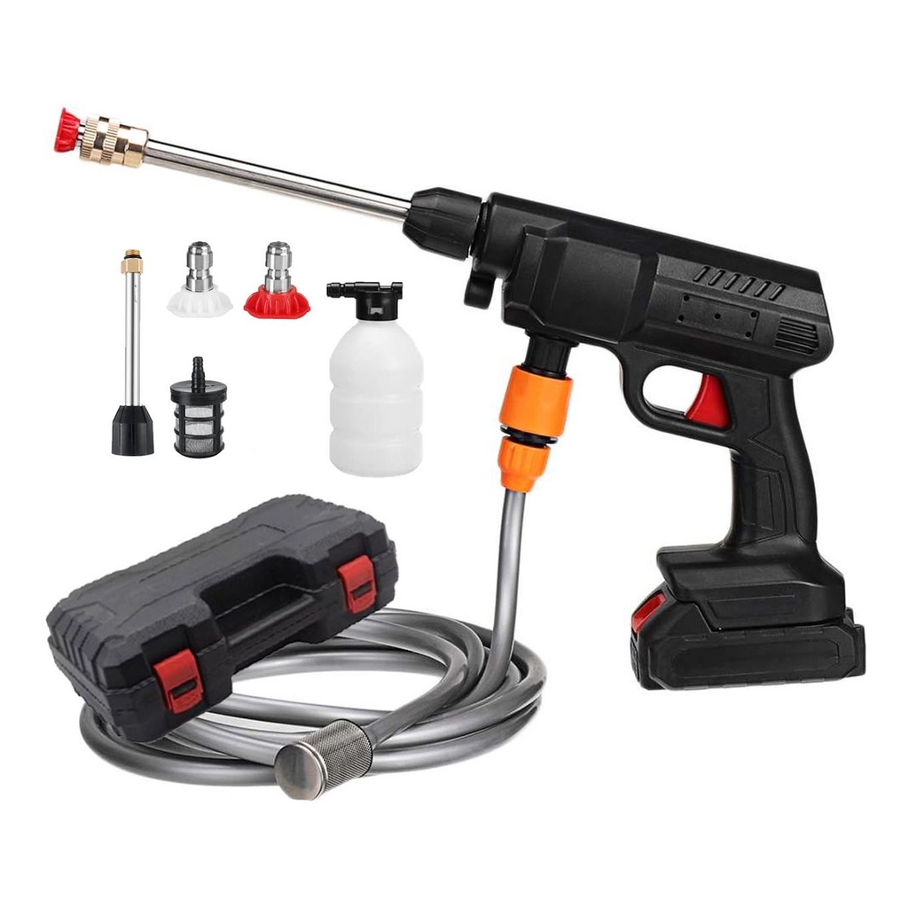 Pulverizador De Espuma S/fio Lava Carro Pistola Pressurizada | Shopee ...