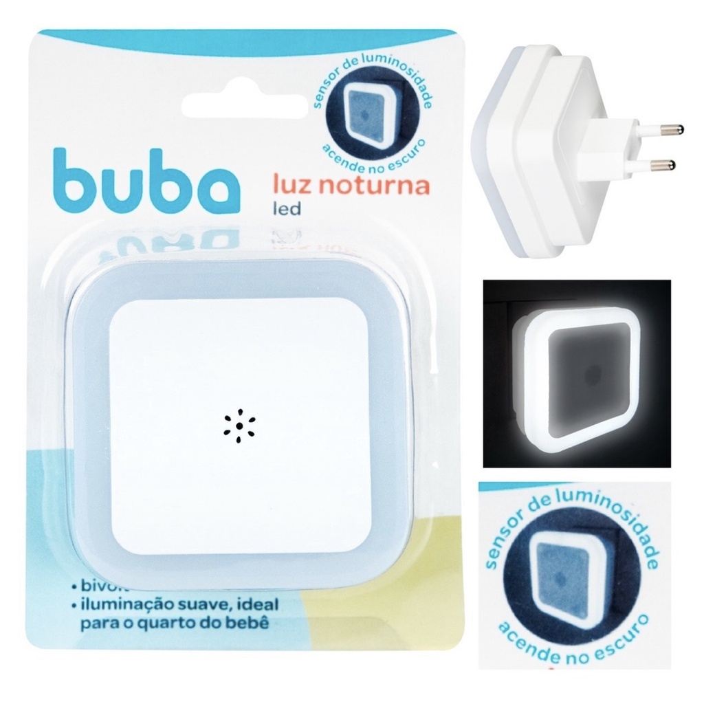 Luz Noturna Infantil Led Com Sensor Luminosidade Quarto Bebe | Shopee ...