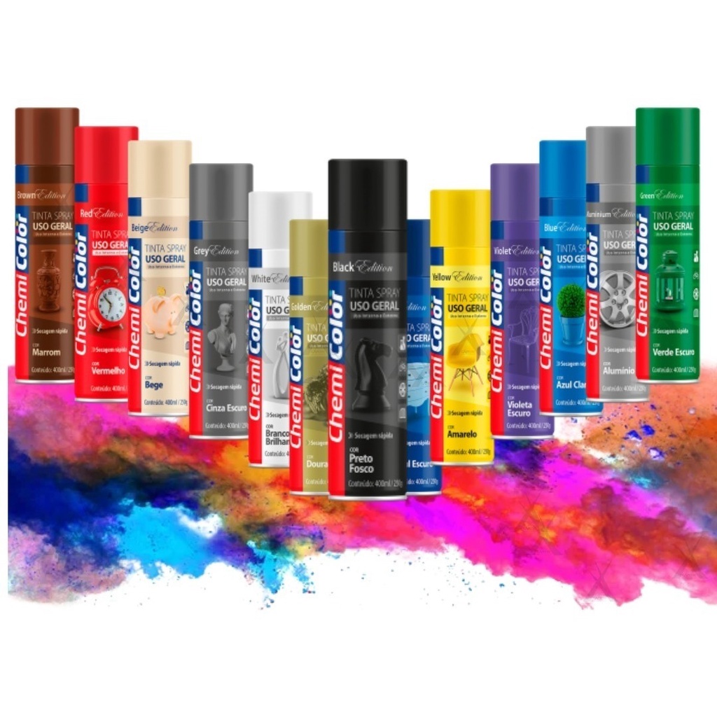 Tinta Spray Uso Geral Cores 400ml | Shopee Brasil