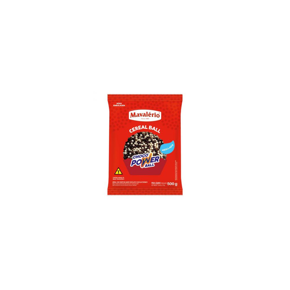 Choco Power Ball Mini Mesclado 500g Mavalerio | Shopee Brasil