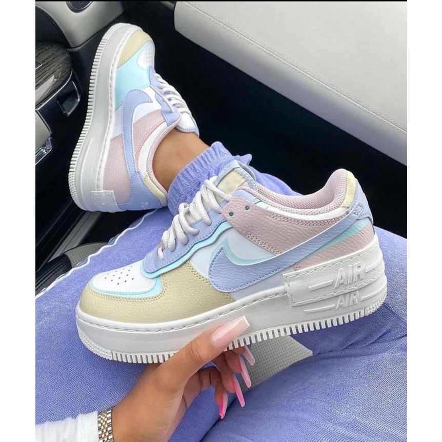 Air force 1 feminino colorido best sale