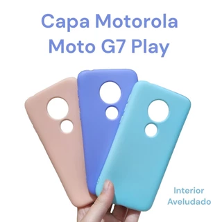 Capa Para Motorola Moto G7 Play Silicone Aveludada