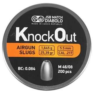 Chumbinho JSB Slug Knock Out Airgun Slugs 5.5 - 200u