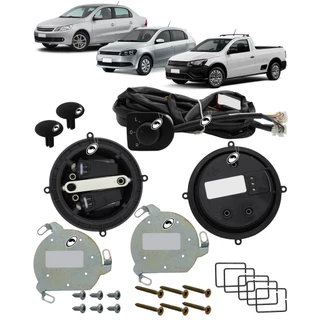 Kit Retrovisor Elétrico Simples Gol Saveiro Voyage G5 G6 G7 Tragial